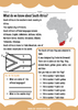 Our Ancestories - South Africa Country Profile - Free Worksheets