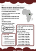 Our Ancestories - South Sudan Country Profile - Free Worksheets