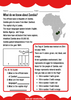 Our Ancestories - Zambia Country Profile - Free Worksheets